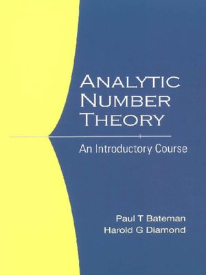 cover image of Analytic Number Theory